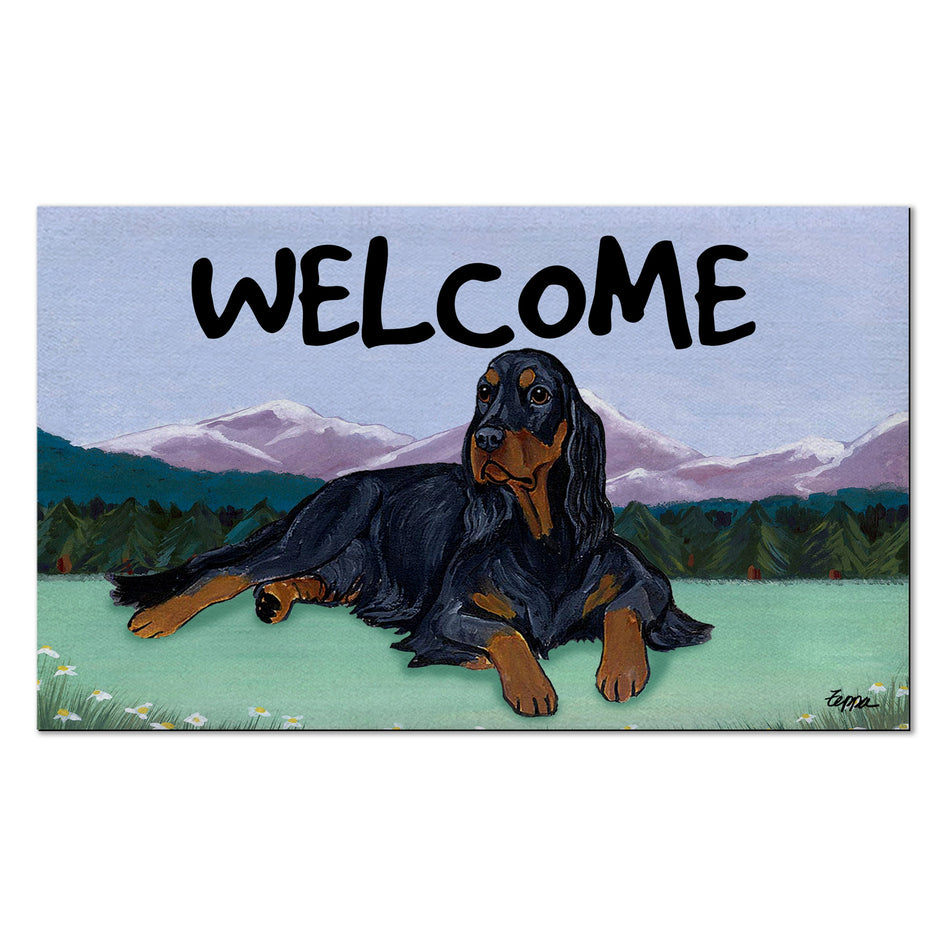 Gordon Setter Welcome Mat