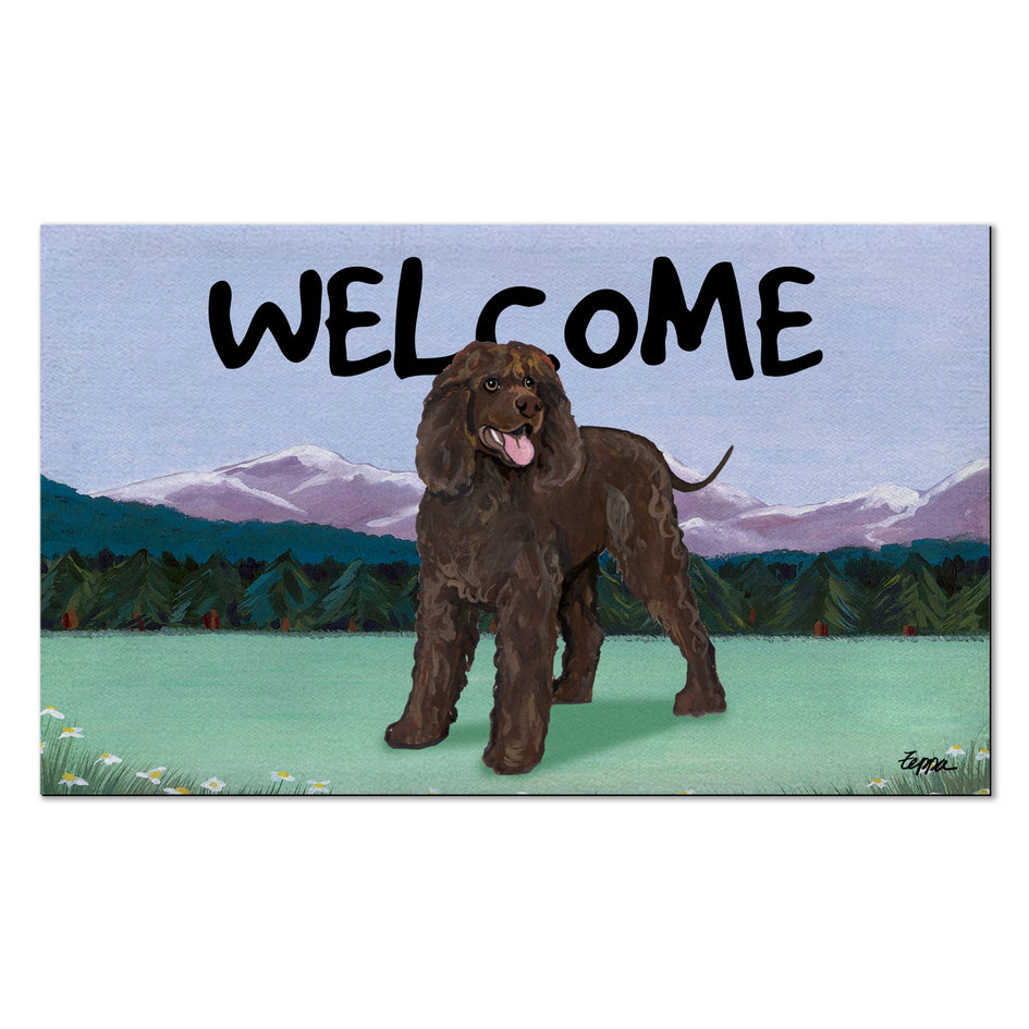 Irish Water Spaniel Welcome Mat