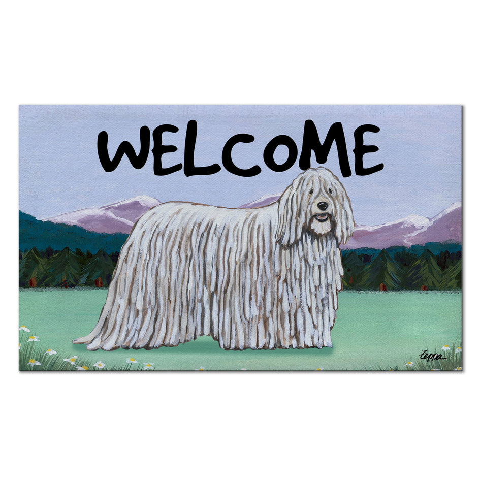 Komondor Welcome Mat