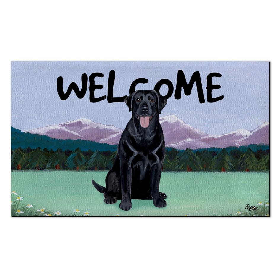 Labrador Retriever Scenic Welcome Mat