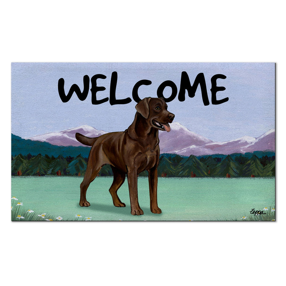 Labrador Retriever Scenic Welcome Mat