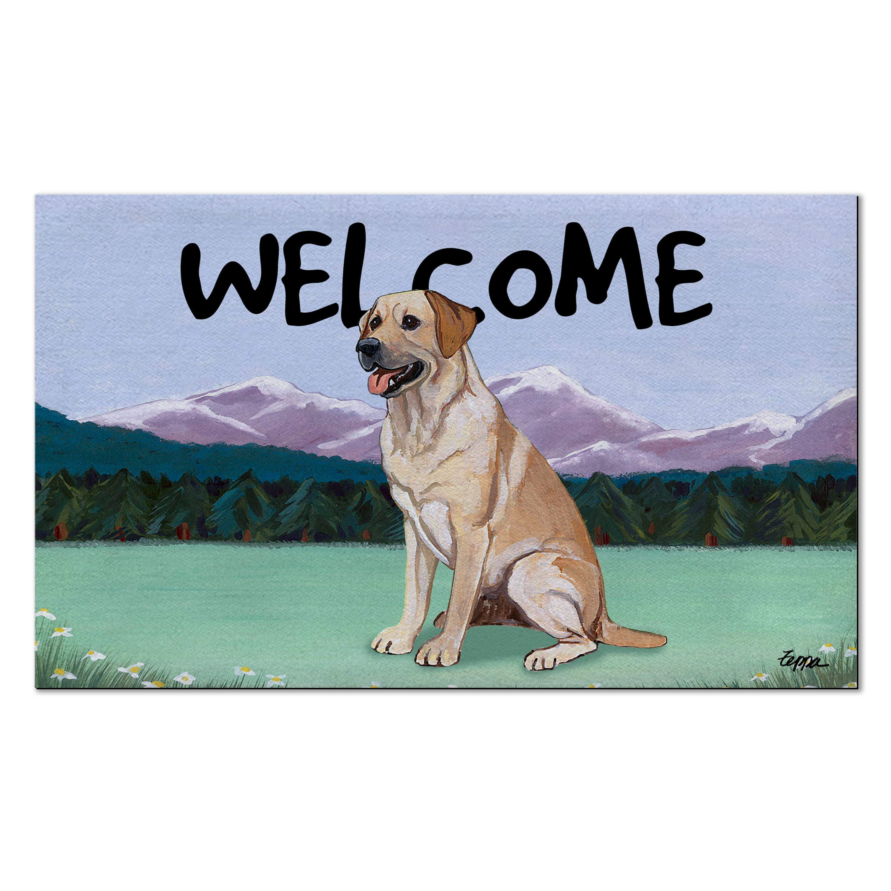 Labrador welcome mat deals
