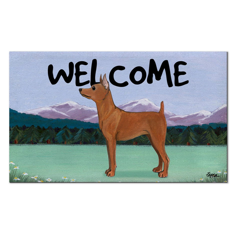 Miniature Pinscher Welcome Mat