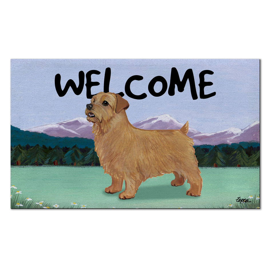 Norfolk Terrier Welcome Mat