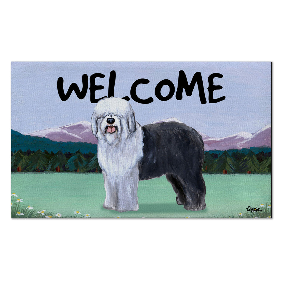 Old English Sheepdog Welcome Mat