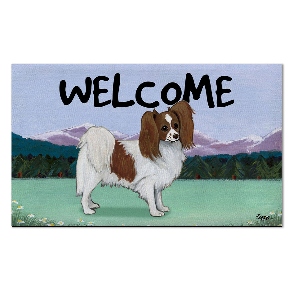 Papillon Welcome Mat