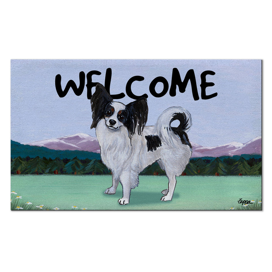 Papillon Welcome Mat