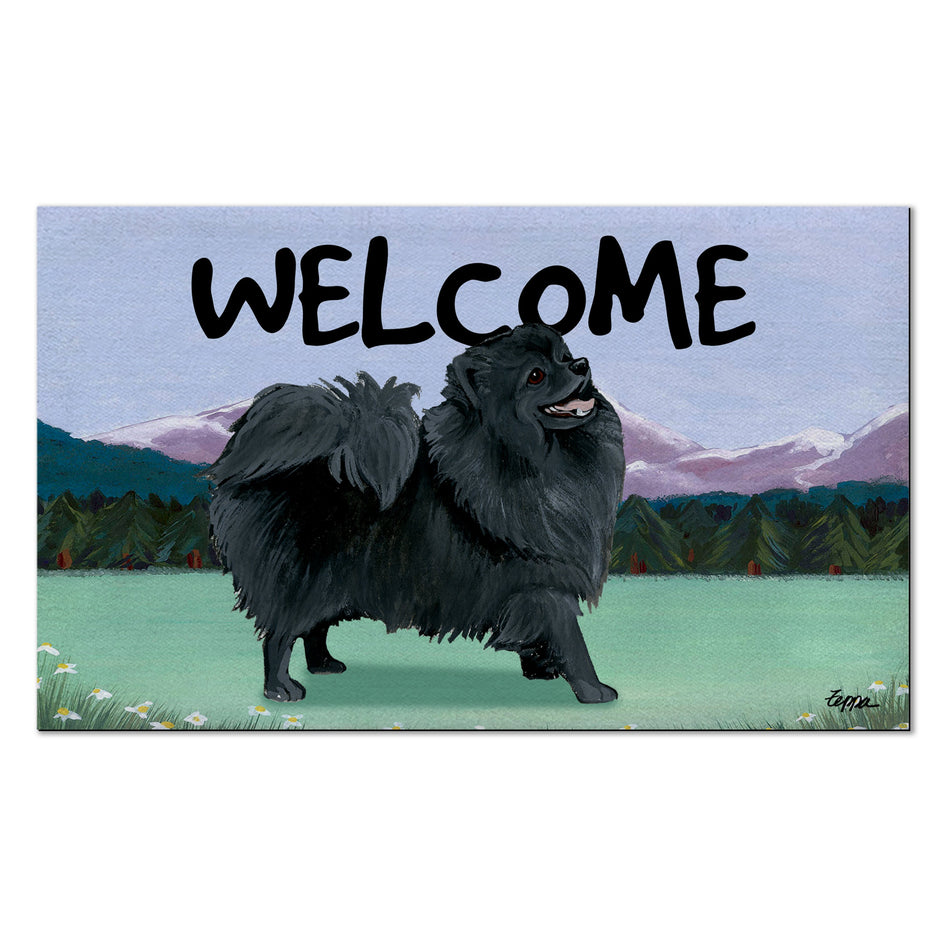 Pomeranian Welcome Mat