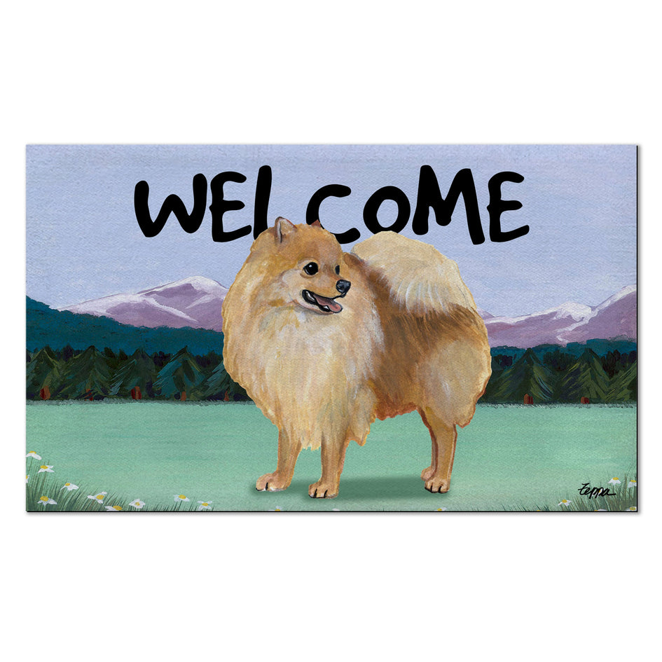 Pomeranian Welcome Mat