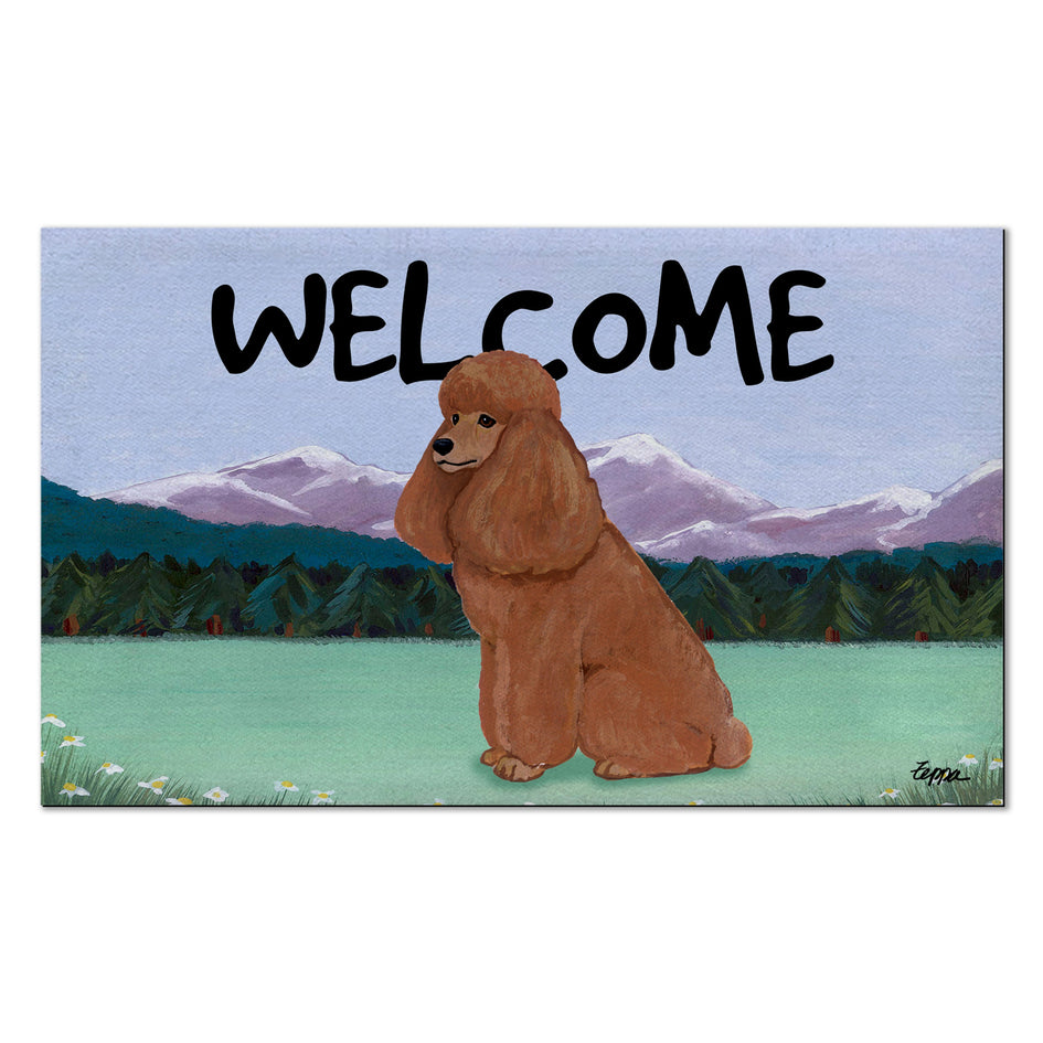 Poodle Welcome Mat