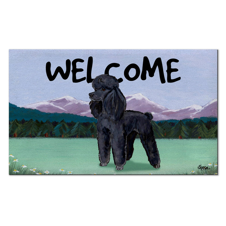 Poodle Welcome Mat