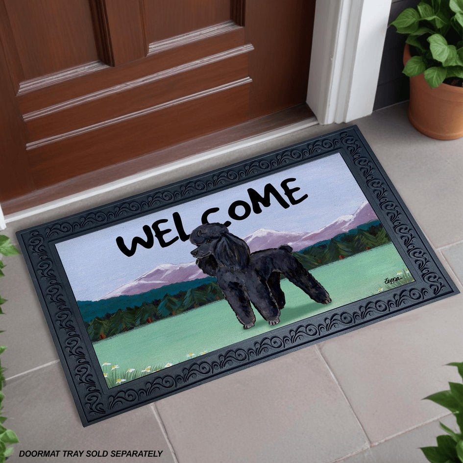 Poodle Welcome Mat