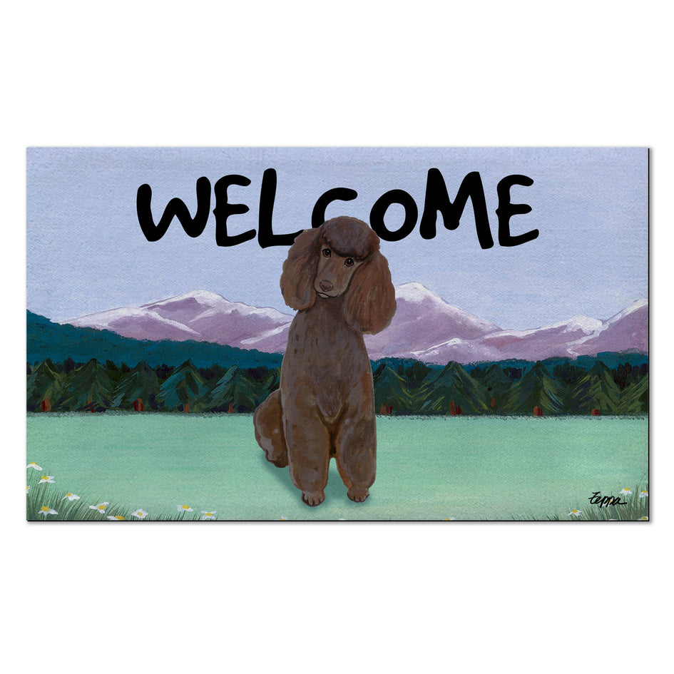 Poodle Welcome Mat