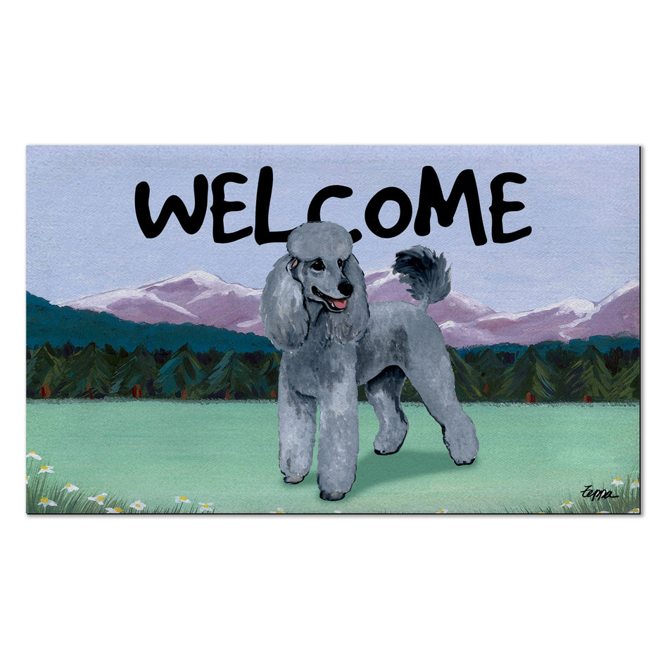 Poodle Welcome Mat