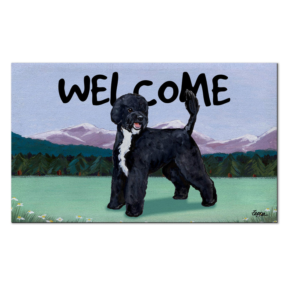 Portuguese Water Dog Welcome Mat