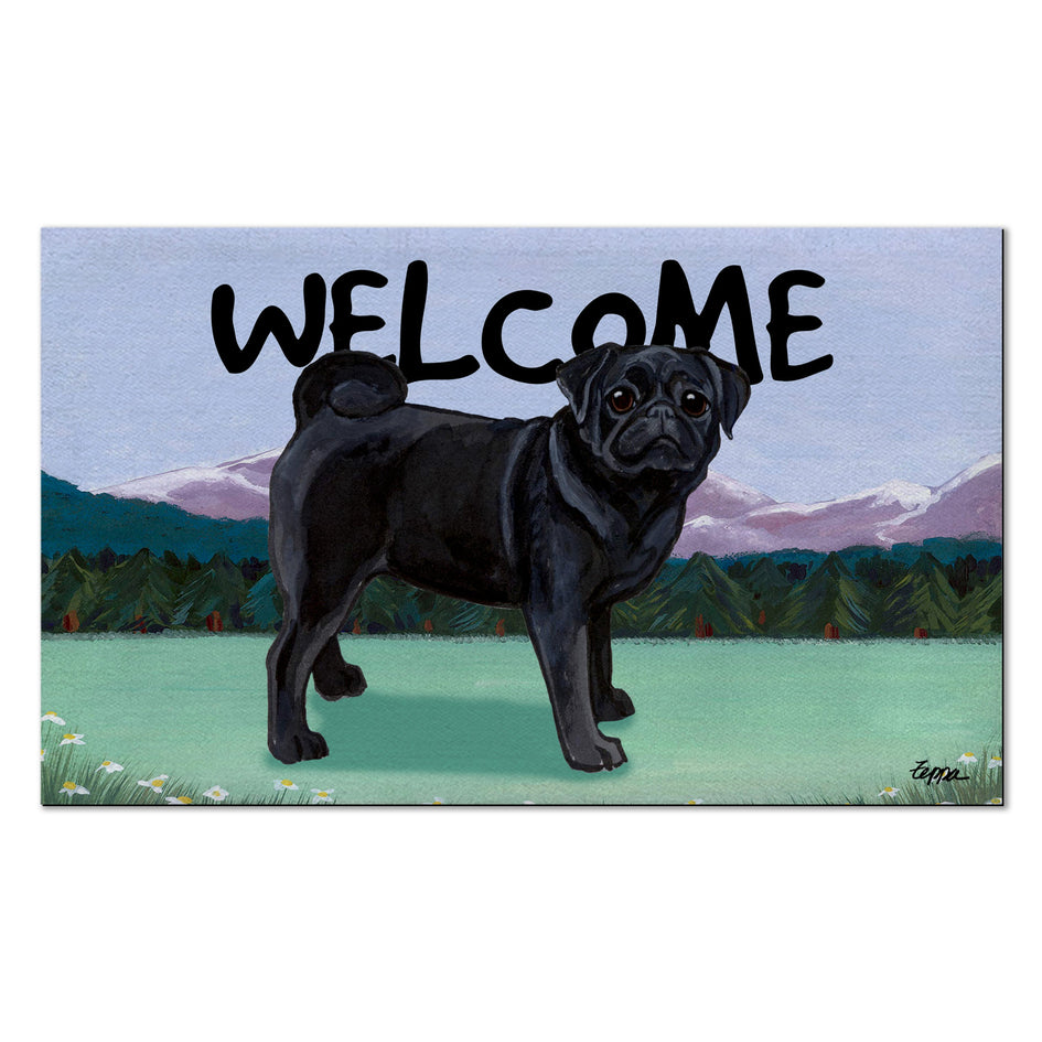 Pug Welcome Mat