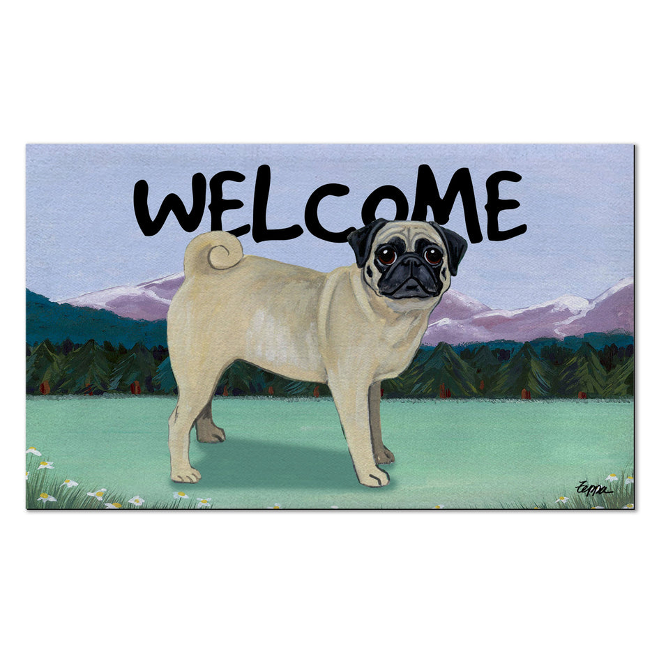 Pug Welcome Mat