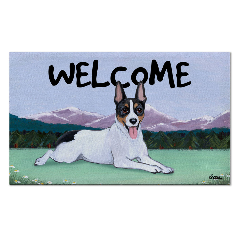 Rat Terrier Welcome Mat