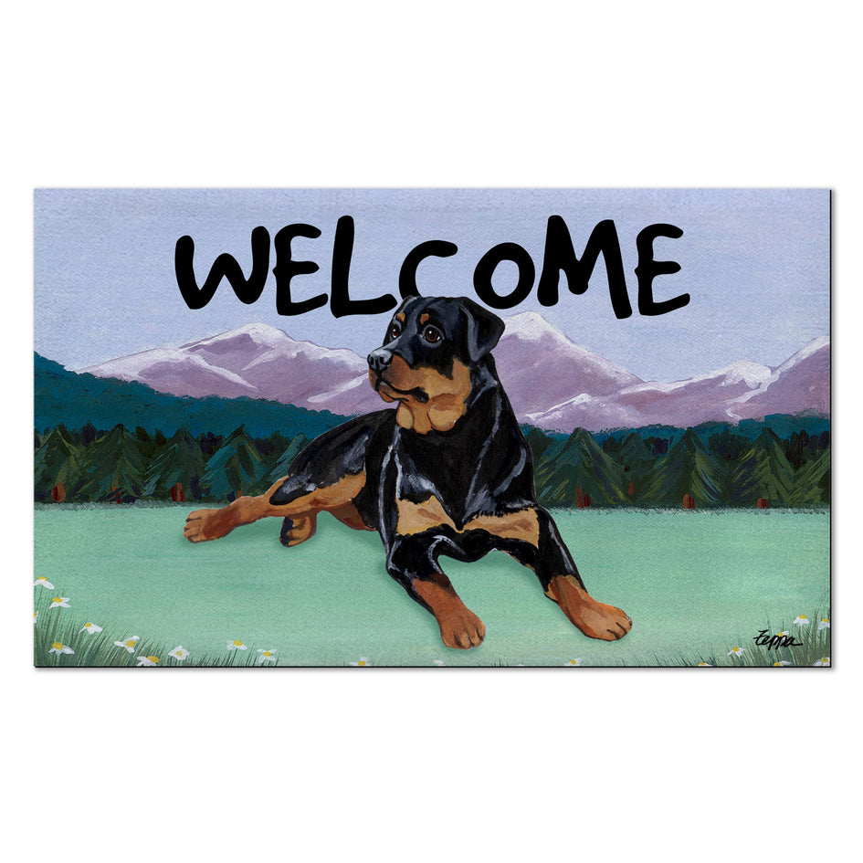 Rottweiler Welcome Mat