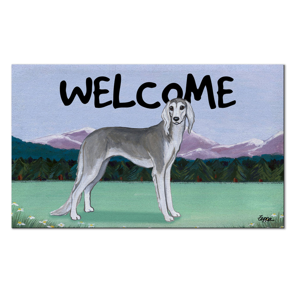 Saluki Welcome Mat