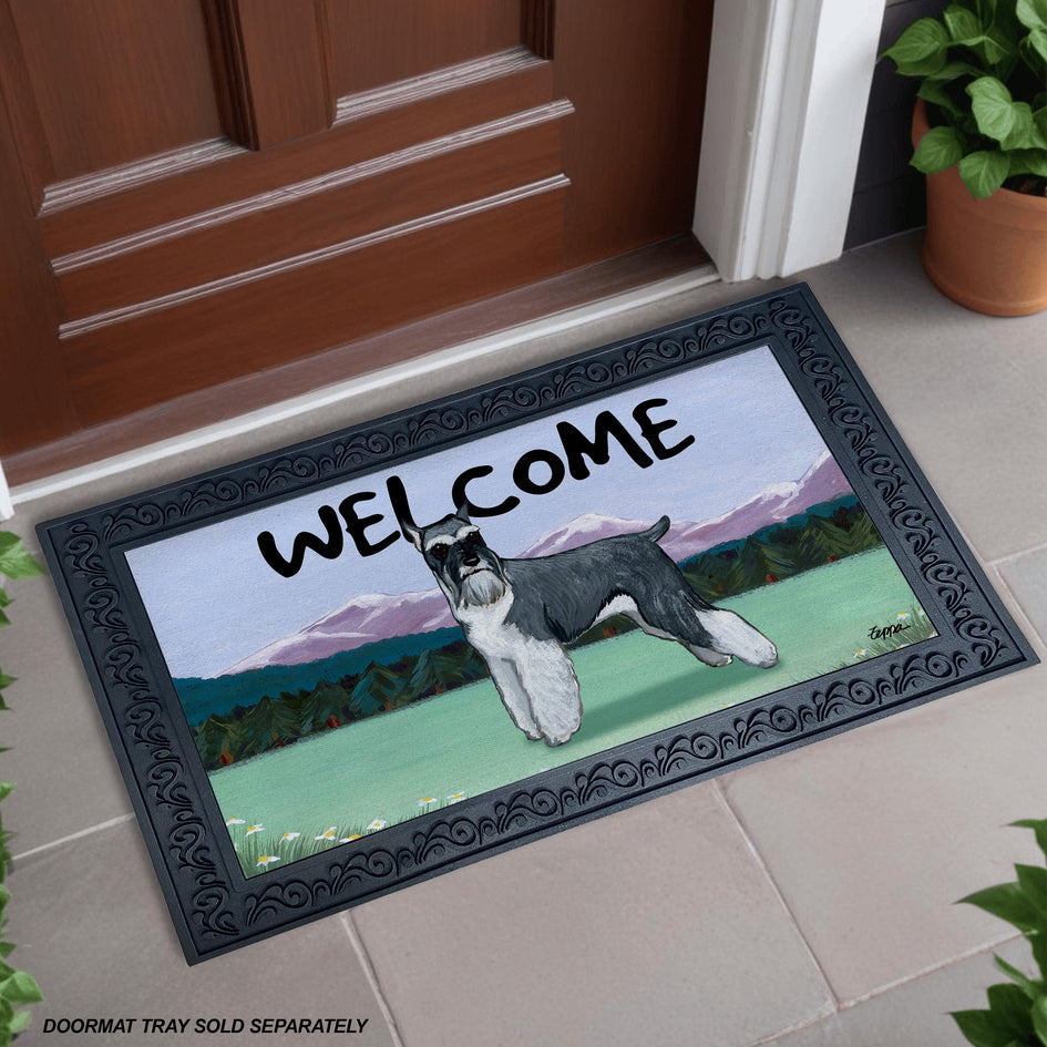 Schnauzer Welcome Mat