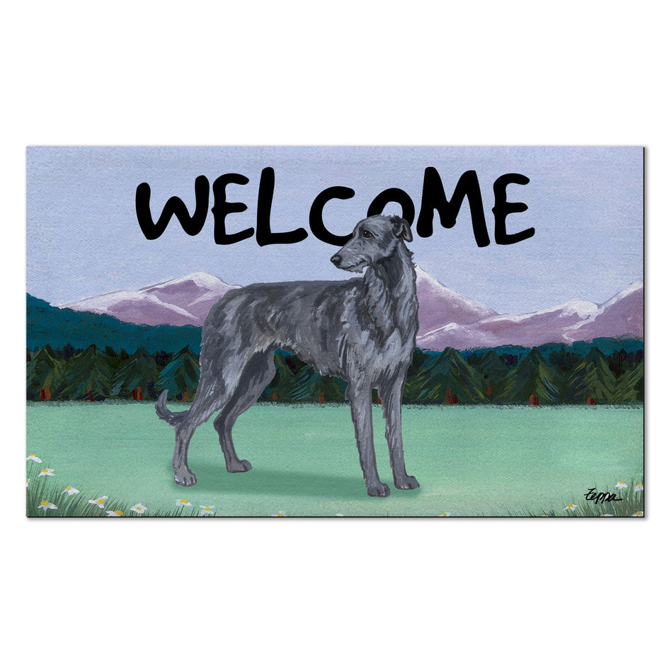 Scottish Deerhound Welcome Mat