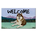 Siberian Husky Welcome Mat