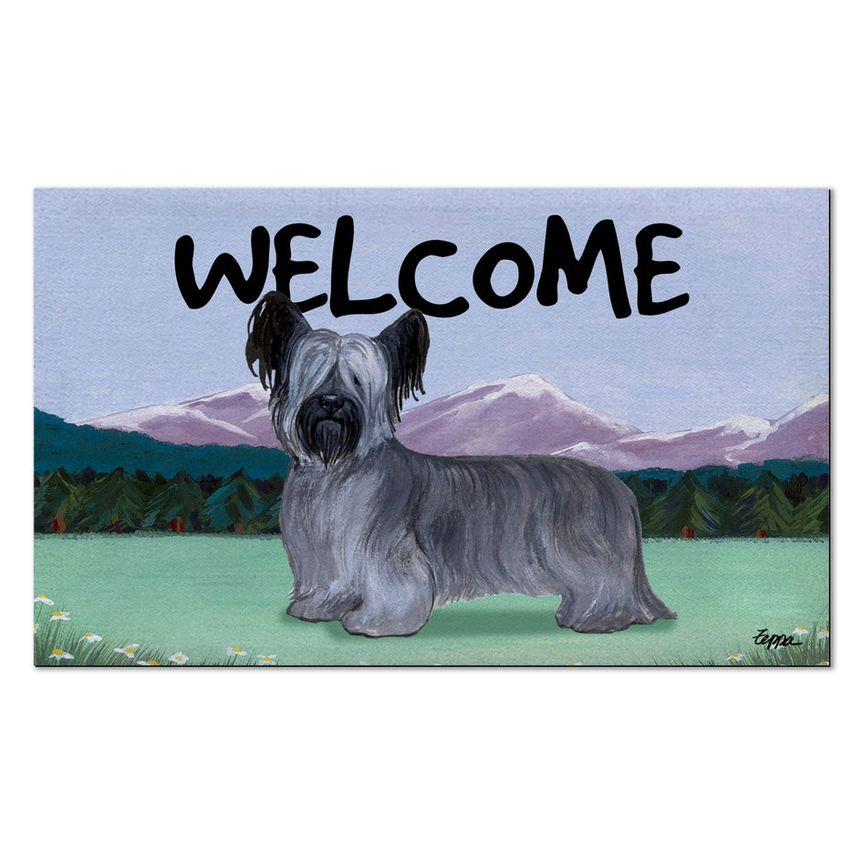 Skye Terrier Welcome Mat