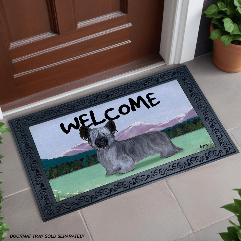 Skye Terrier Welcome Mat