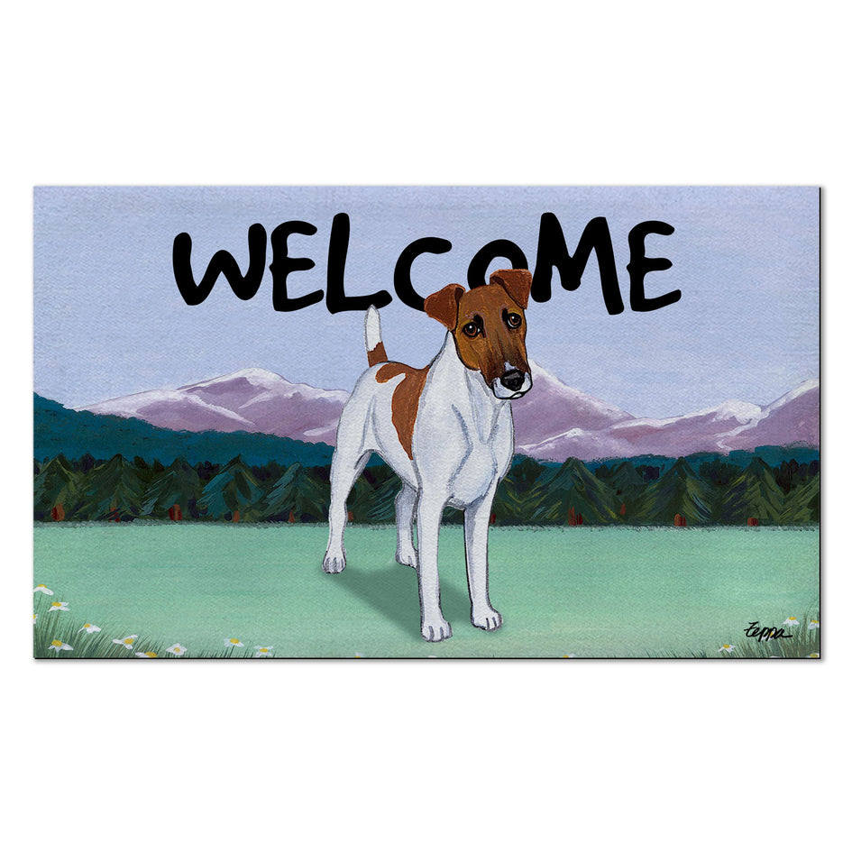 Smooth Fox Terrier Welcome Mat