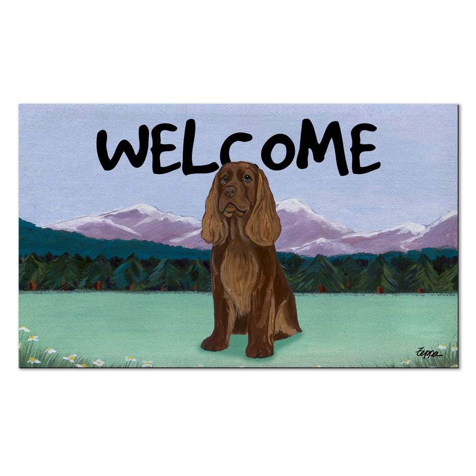 Sussex Spaniel Welcome Mat