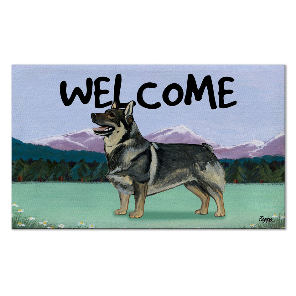 Swedish Valhund Welcome Mat