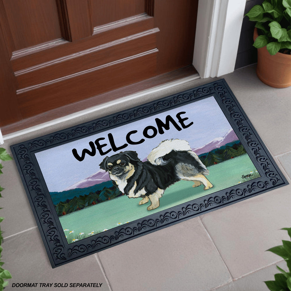 Tibetan Spaniel Welcome Mat