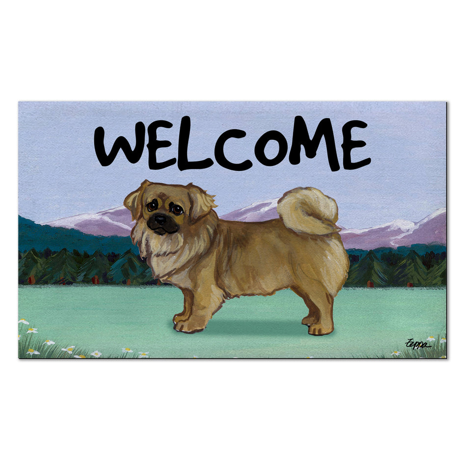 Tibetan Spaniel Welcome Mat