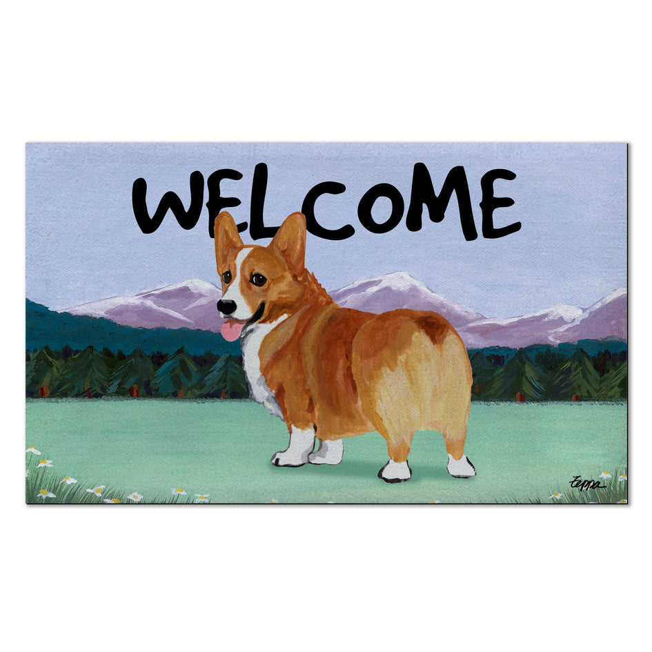 Pembroke Welsh Corgi Welcome Mat