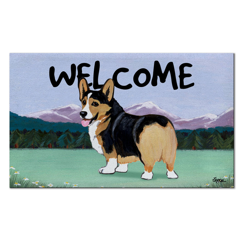 Pembroke Welsh Corgi Welcome Mat