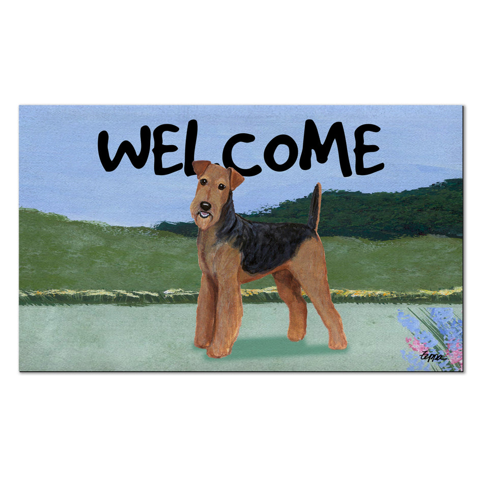 Airedale Terrier Welcome Mat