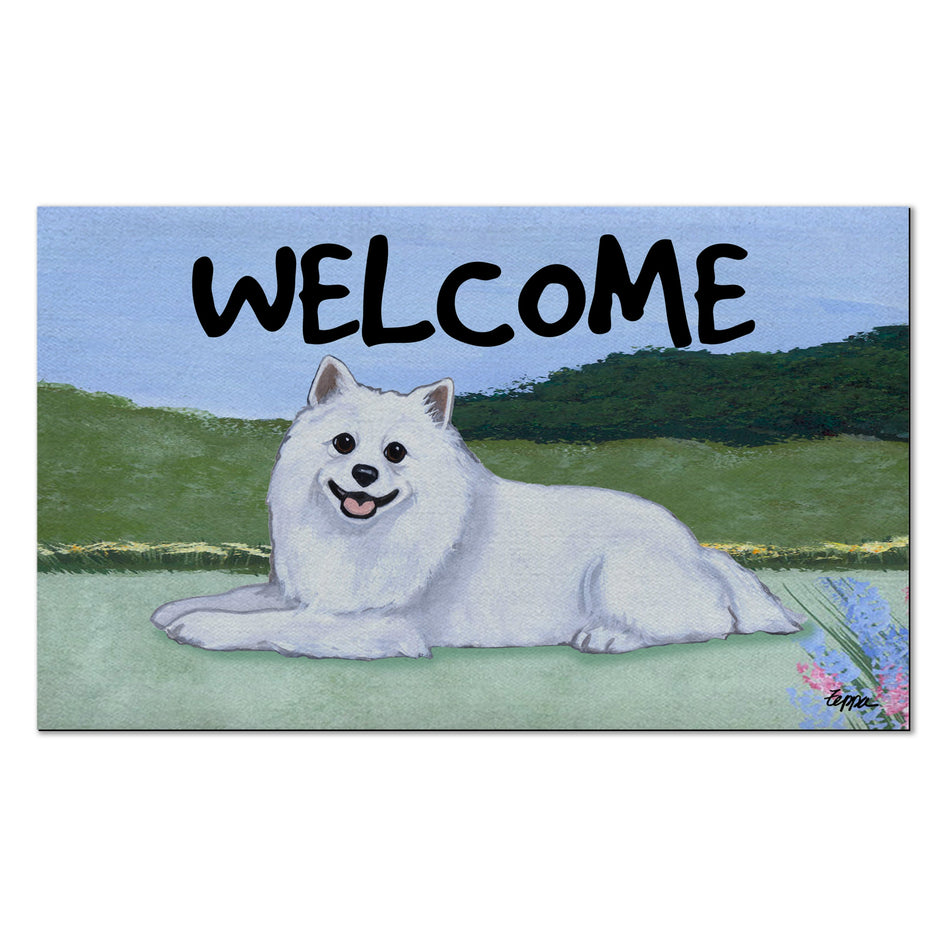 American Eskimo Dog Welcome Mat