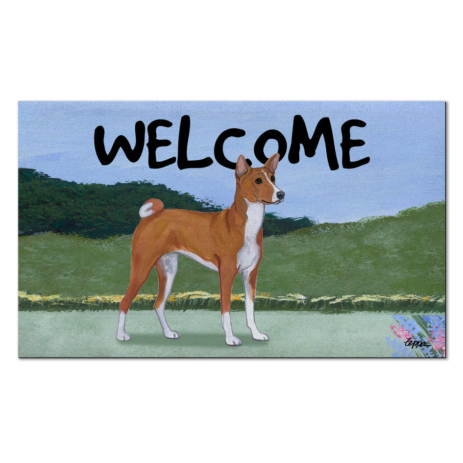 Basenji Welcome Mat