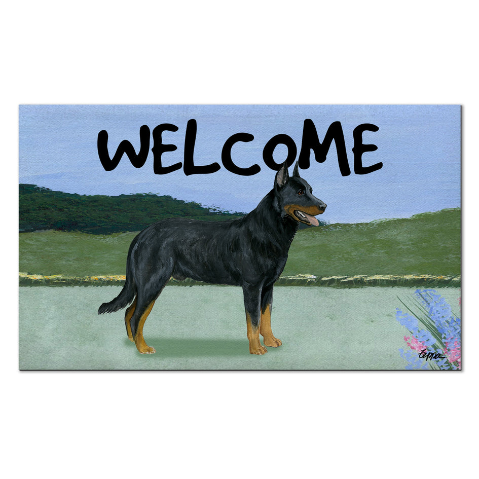 Beauceron Welcome Mat