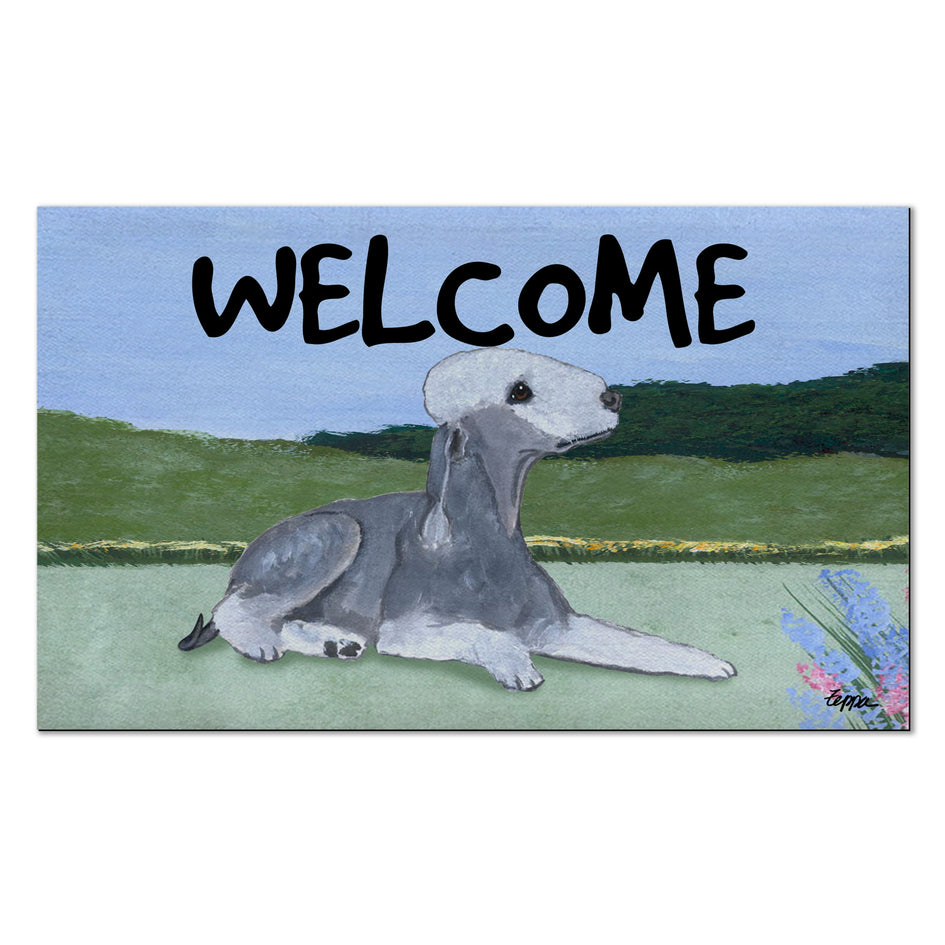 Bedlington Terrier Welcome Mat