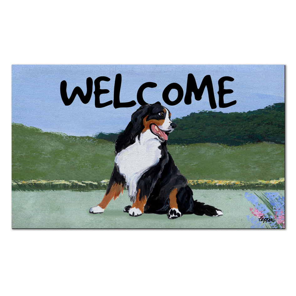 Bernese Mountain Dog Welcome Mat