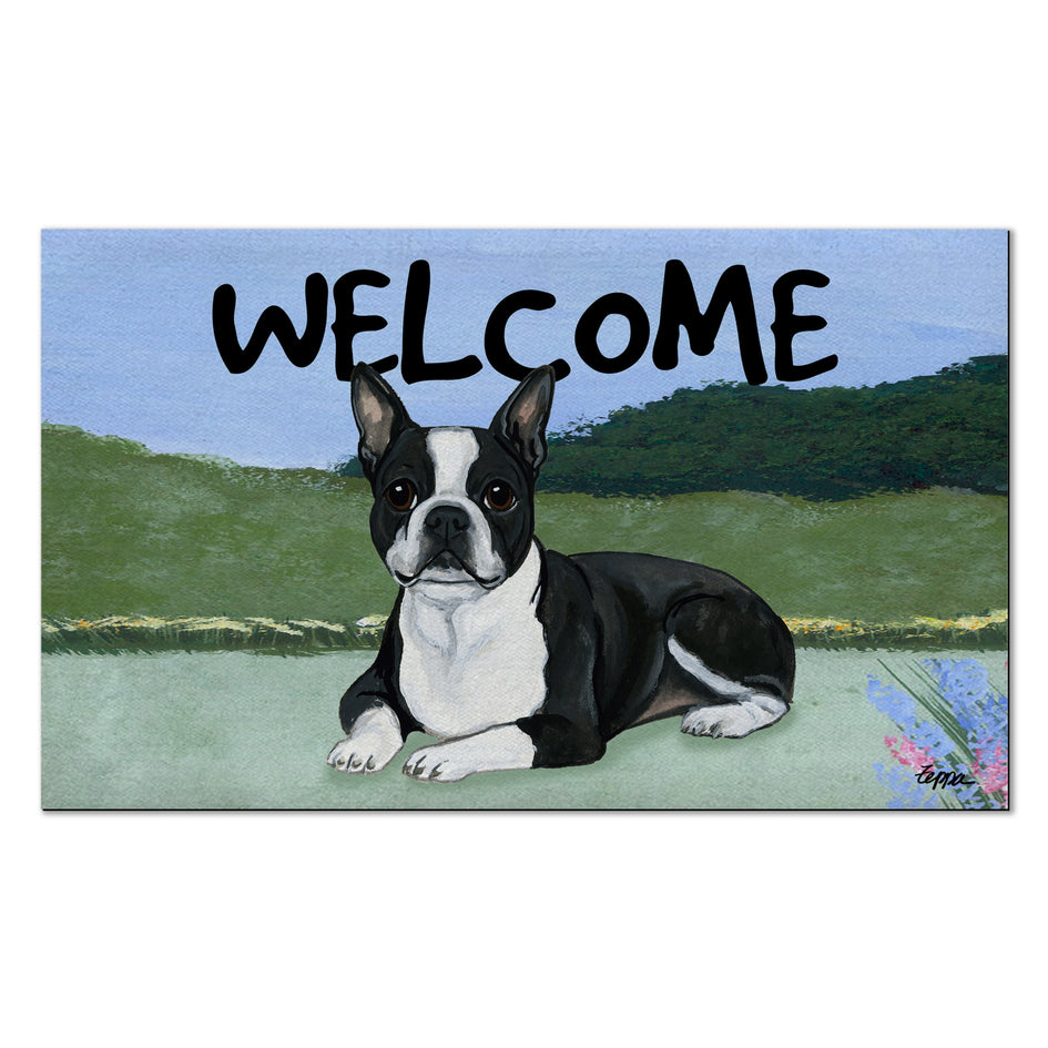 Tappeto PERSONALIZZATO con nome cane divertente Jack Russell Perchè bussi? Zerbino in poliestere 60x40 cm Tappeto PERSONALIZZATO con nome cane divertente Jack Russell Perchè bussi? Zerbino in poliestere 60x40 cm