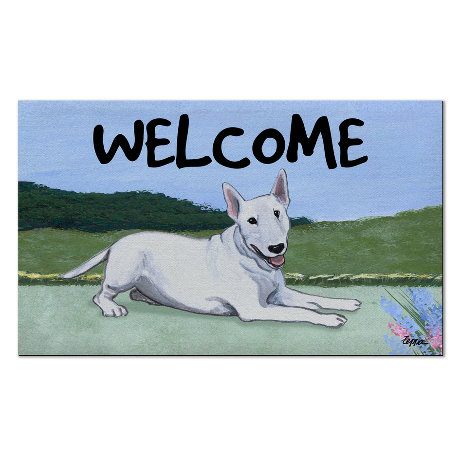 Bull Terrier Welcome Mat