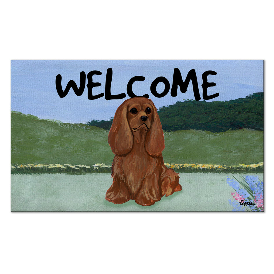 Cavalier King Charles Spaniel Welcome Mat