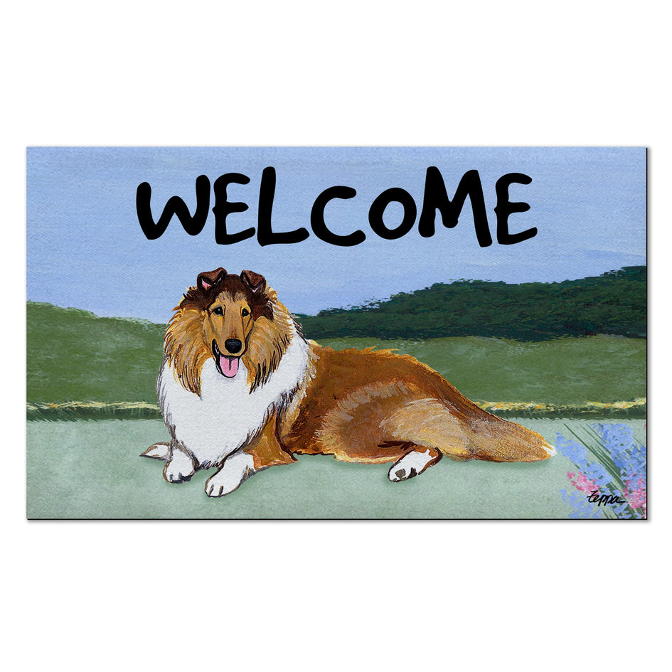 Collie Welcome Mat