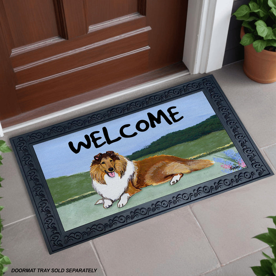 Collie Welcome Mat