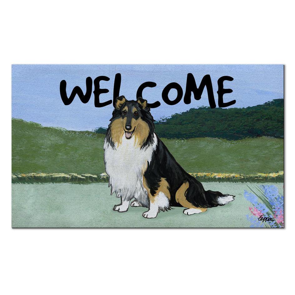 Collie Welcome Mat