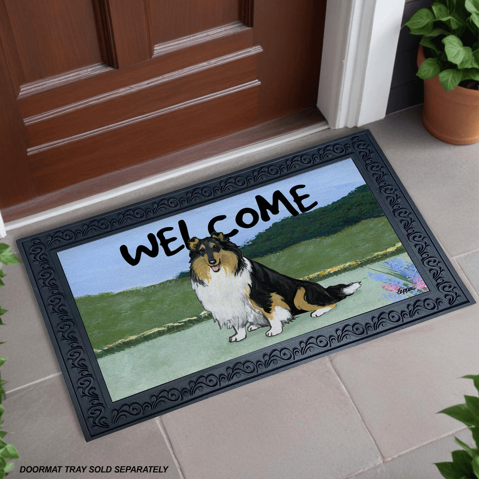 Collie Welcome Mat