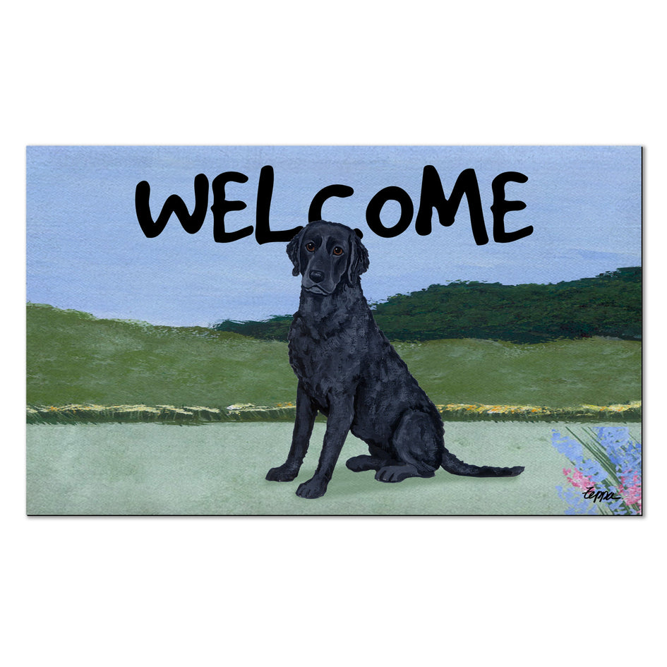 Curly-Coated Retriever Welcome Mat